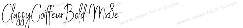 ClassyCoiffeurBold-Mx8e字体转换