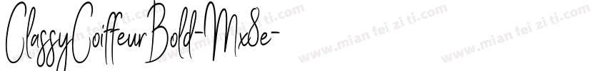 ClassyCoiffeurBold-Mx8e字体转换