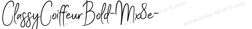 ClassyCoiffeurBold-Mx8e字体转换