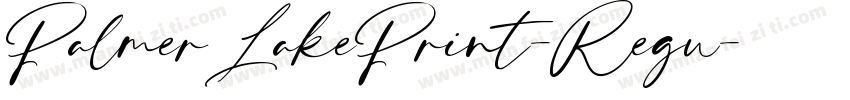 PalmerLakePrint-Regu字体转换