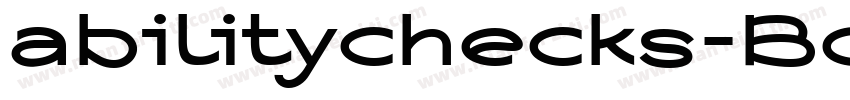 abilitychecks-Bold字体转换