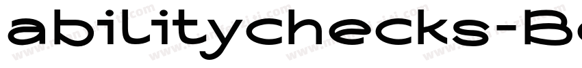 abilitychecks-Bold字体转换