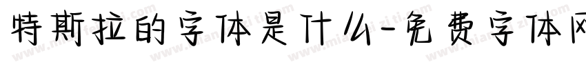 特斯拉的字体是什么字体转换