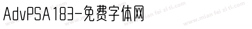 AdvPSA183字体转换