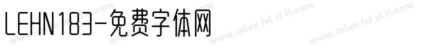 LEHN183字体转换