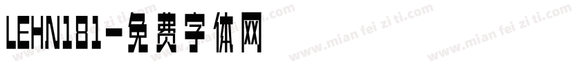 LEHN181字体转换