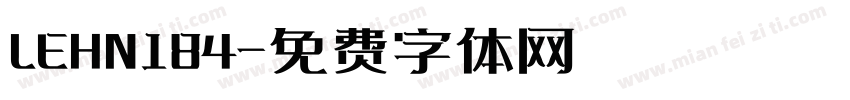LEHN184字体转换