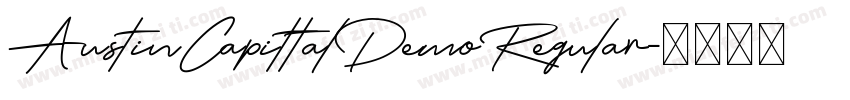 AustinCapittalDemoRegular字体转换
