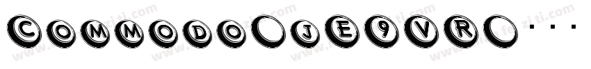 Commodo-jE9VR字体转换