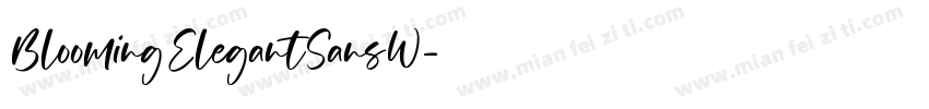 BloomingElegantSansW字体转换