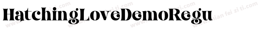 HatchingLoveDemoRegu字体转换