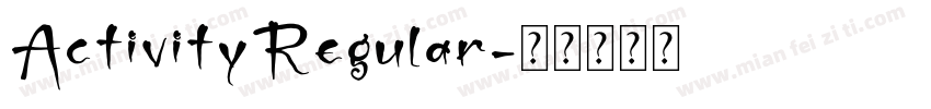 ActivityRegular字体转换