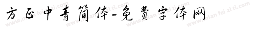 方正中青简体字体转换