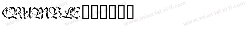 CRUMBLE字体转换