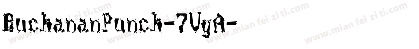 BuchananPunch-7VgA字体转换