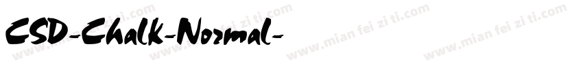CSD-Chalk-Normal字体转换