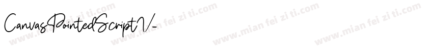 CanvasPointedScriptV字体转换