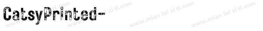 CatsyPrinted字体转换