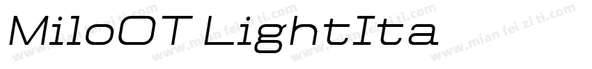 MiloOT-LightIta字体转换