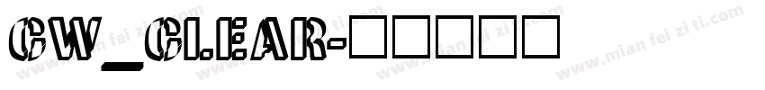 CW_CLEAR字体转换