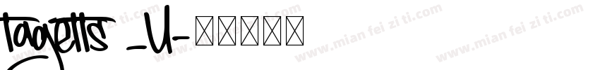 tagetts2_U字体转换