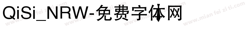 QiSi_NRW字体转换