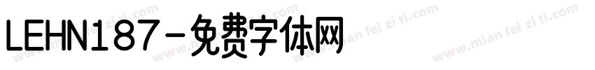 LEHN187字体转换