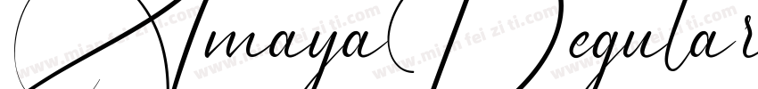 AmayaRegular字体转换