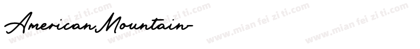 AmericanMountain字体转换