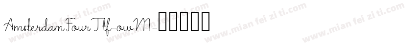 AmsterdamFourTtf-owM字体转换