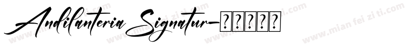 AndilanteriaSignatur字体转换