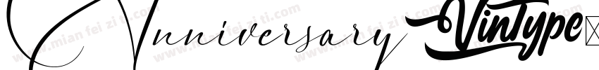 Anniversary字体转换