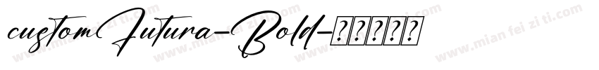 customFutura-Bold字体转换