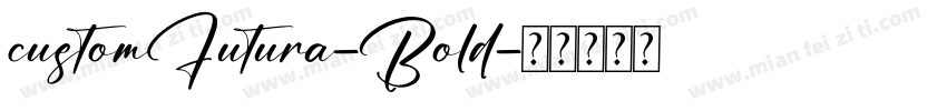 customFutura-Bold字体转换
