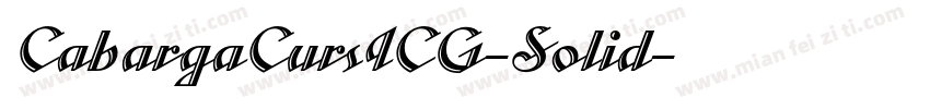 CabargaCursICG-Solid字体转换