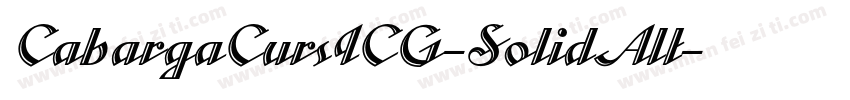 CabargaCursICG-SolidAlt字体转换