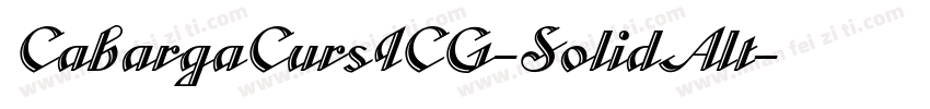 CabargaCursICG-SolidAlt字体转换