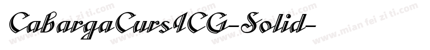 CabargaCursICG-Solid字体转换