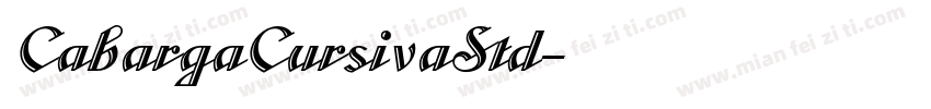 CabargaCursivaStd字体转换