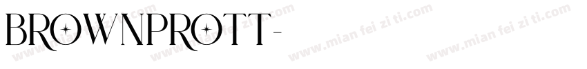 BrownProTT字体转换
