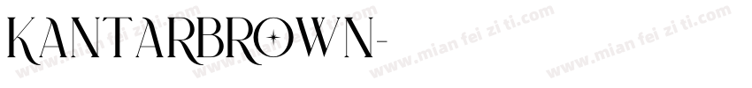 KantarBrown字体转换