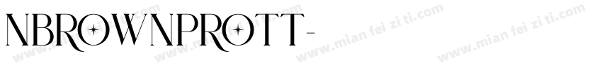 NBrownProTT字体转换