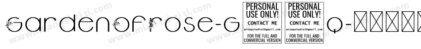 GardenOfRose-g55q字体转换