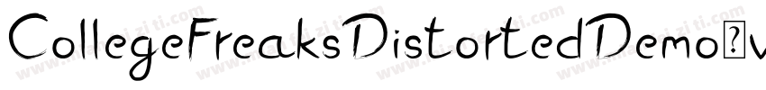 CollegeFreaksDistortedDemo-vo87字体转换