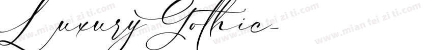 LuxuryGothic字体转换