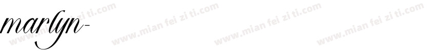 marlyn字体转换