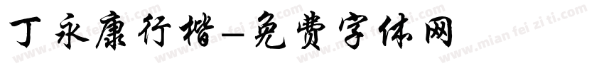 丁永康行楷字体转换