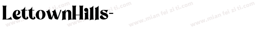 LettownHills字体转换