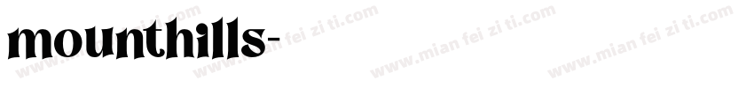 mounthills字体转换