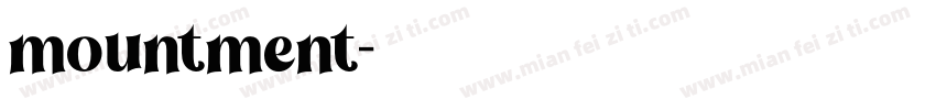 mountment字体转换